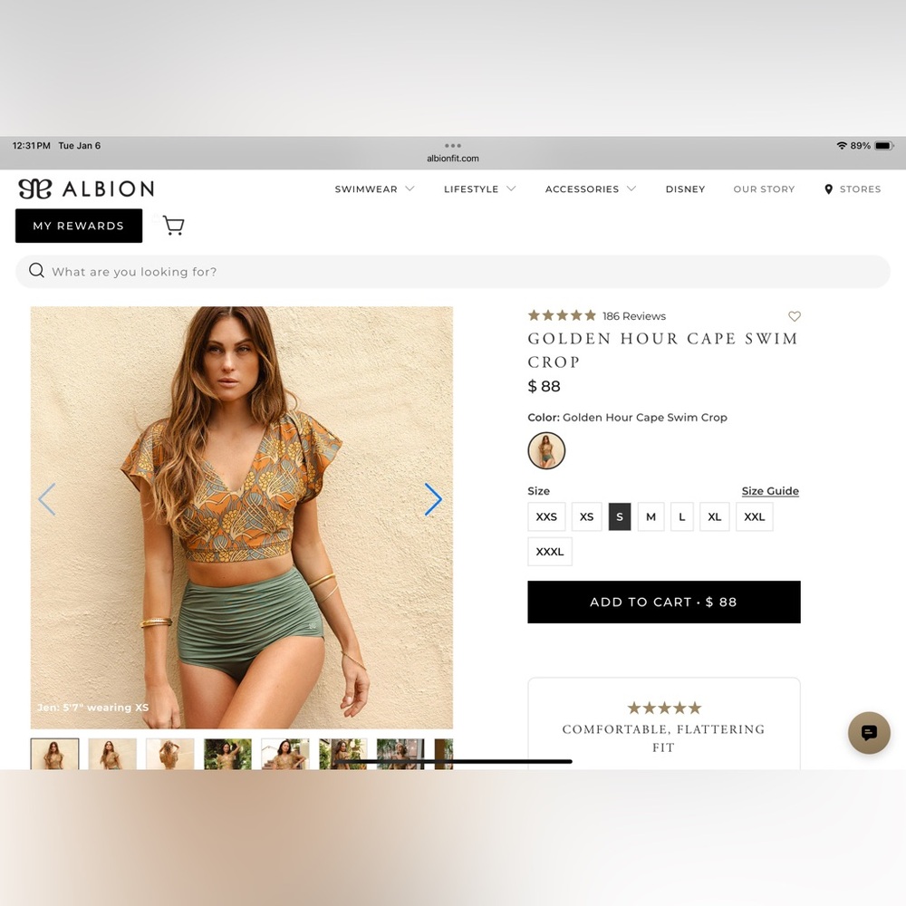 Albion Mustard and Olive Bikini Top